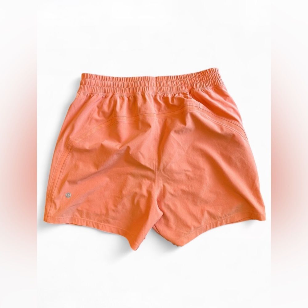 Lululemon Pace Breaker Linerless Shorts Peach Bliss Medium - Picture 3 of 4
